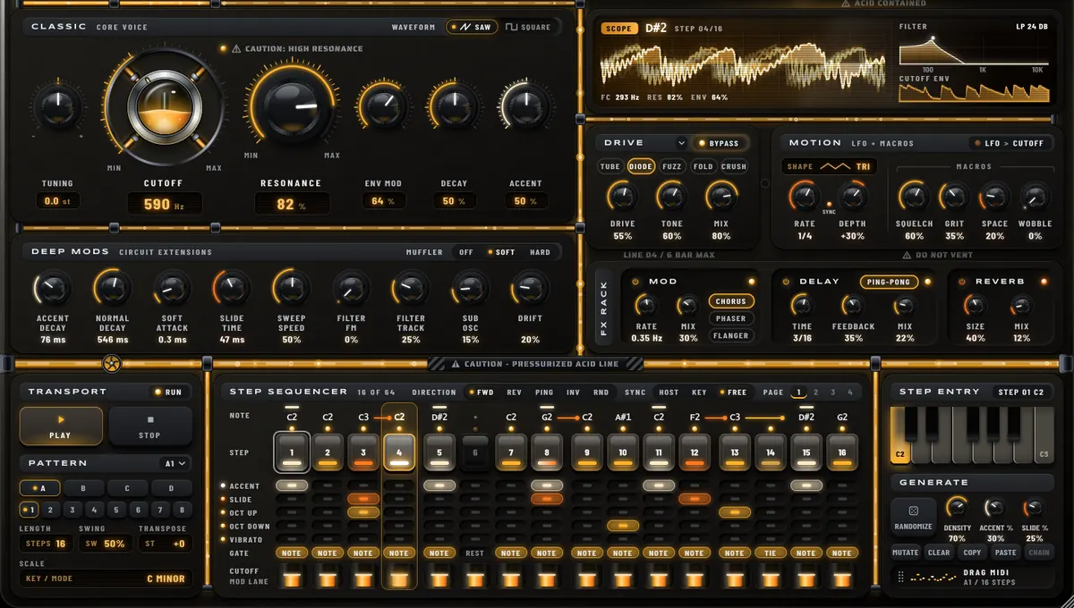 AcidBeast in the Stealth Amber skin
