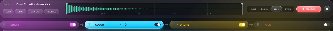 BeastFX — Source strip + engine order