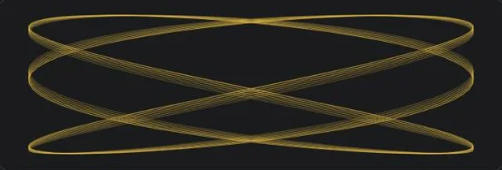 Lissajous Knot LED backdrop