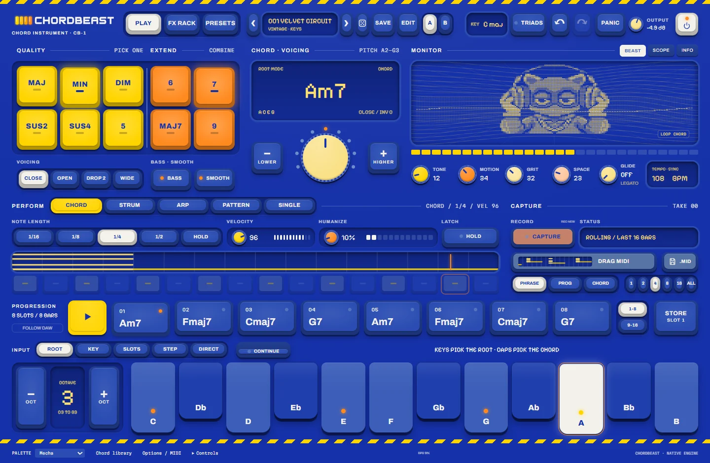 ChordBeast — Mecha palette
