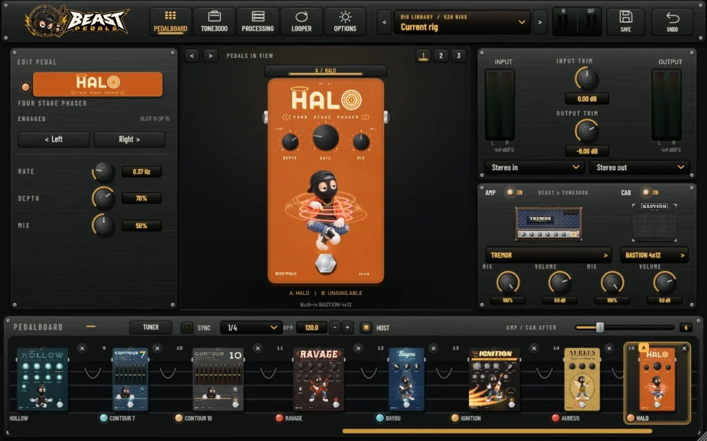 Beast Pedals — HALO phaser