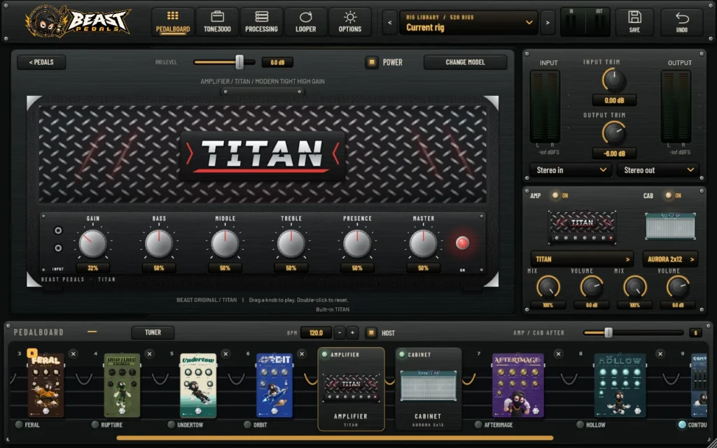 Beast Pedals — TITAN amplifier